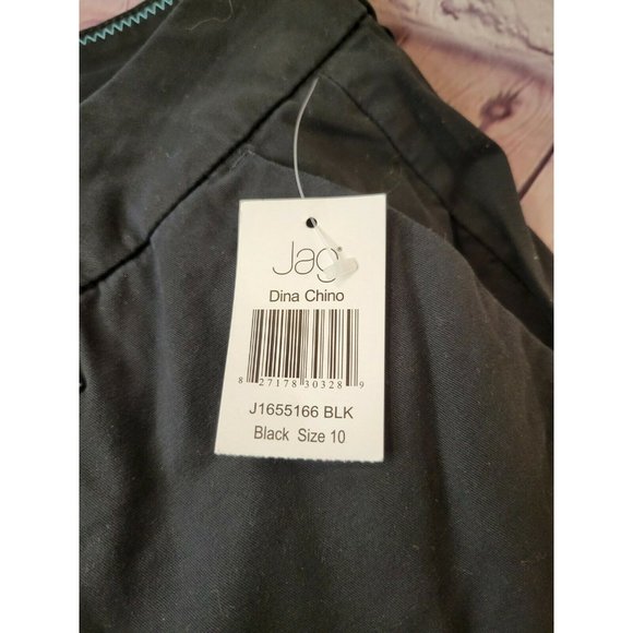 Jag Jeans Women's Dina Chino Pants Black Size 10 Stretch 31 X 33.5 Trousers - Picture 4 of 10